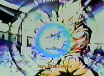 Goku Fires a Kamehameha at the Unsuspecting Paikuhan